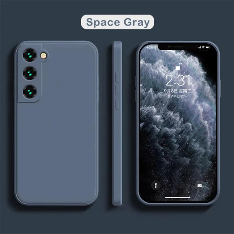 Жидкий чехол для телефона для Samsung Galaxy S21 S22 S23 S24 S25 Plus Ultra Note A32 A52 A51 A71 A72 A91 20 S10 S20 Матовый мягкий чехол