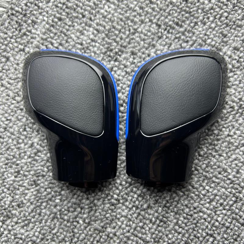 2 pcs Leather Shift Knob Gear For VW For Golf 6 7 R For GTI For Passat For B7 For B8 For CC For R20 For Jetta For MK6 For GLI