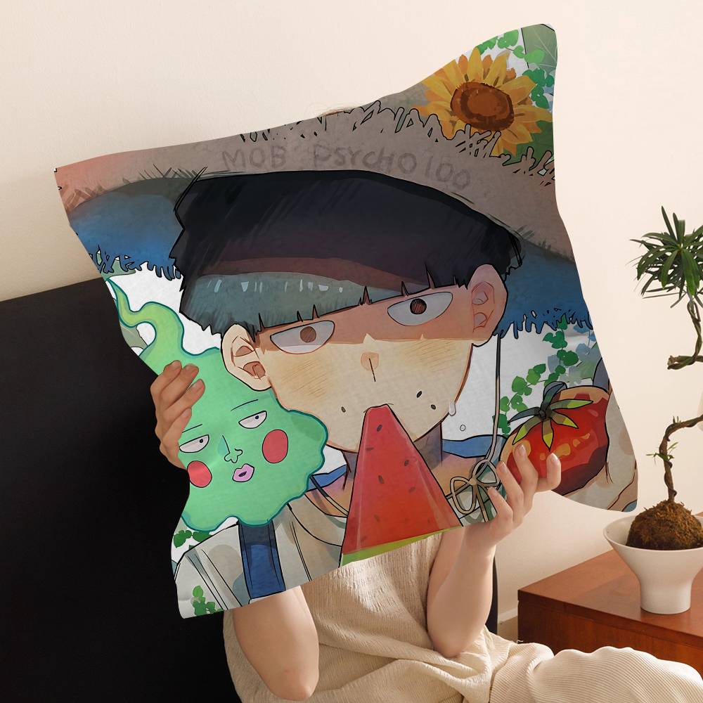 Аниме Mob Psycho 100 Подушка Аниме Подушка Диван Кровать Подушка для изголовья Наволочка Чехол для подушки 45X45 См Мода