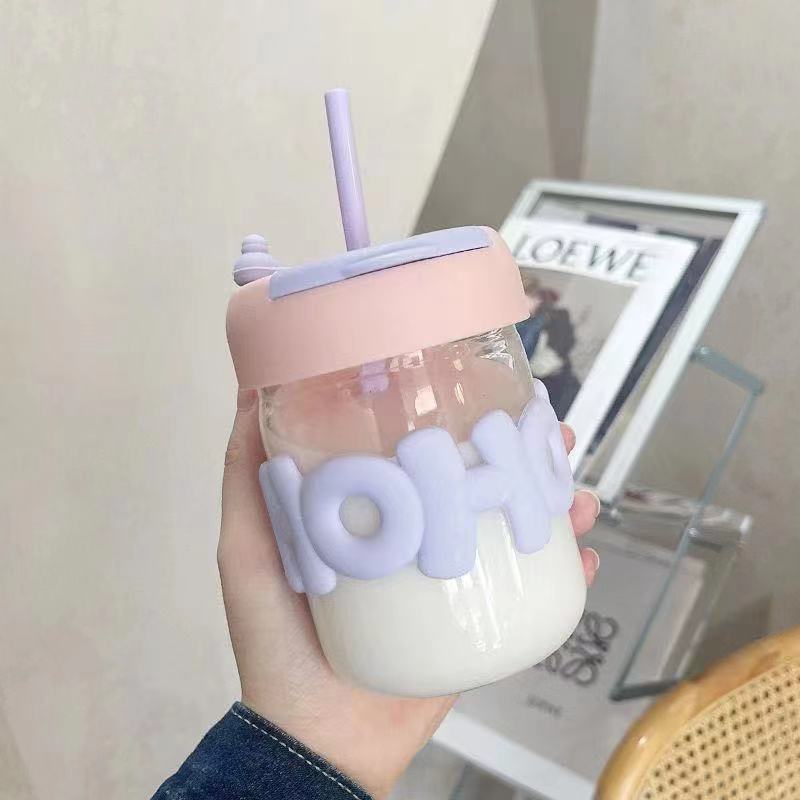 Мини-бутылка для питьевой воды BPA Free мультфильм милый пластиковый стаканчик для воды для детей и девочек портативный флип-топ для спортивной школы студента бутылка