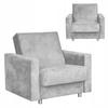 Alicja Reclining Armchair for Sleeping with Storage Family Meble Light Gray
