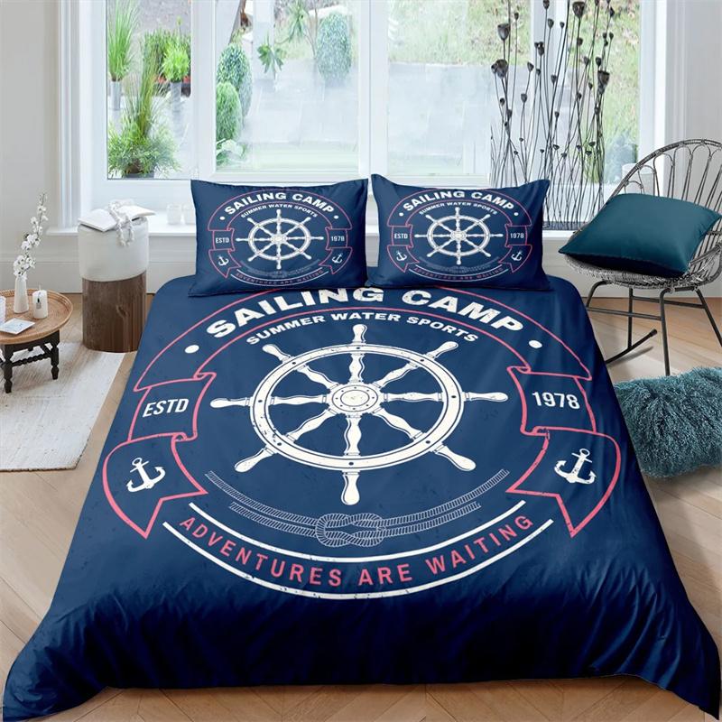 3D Print  Anchor Duvet Cover Set 2/3 Pcs Pillowcase Bedding Set Full Queen King Size