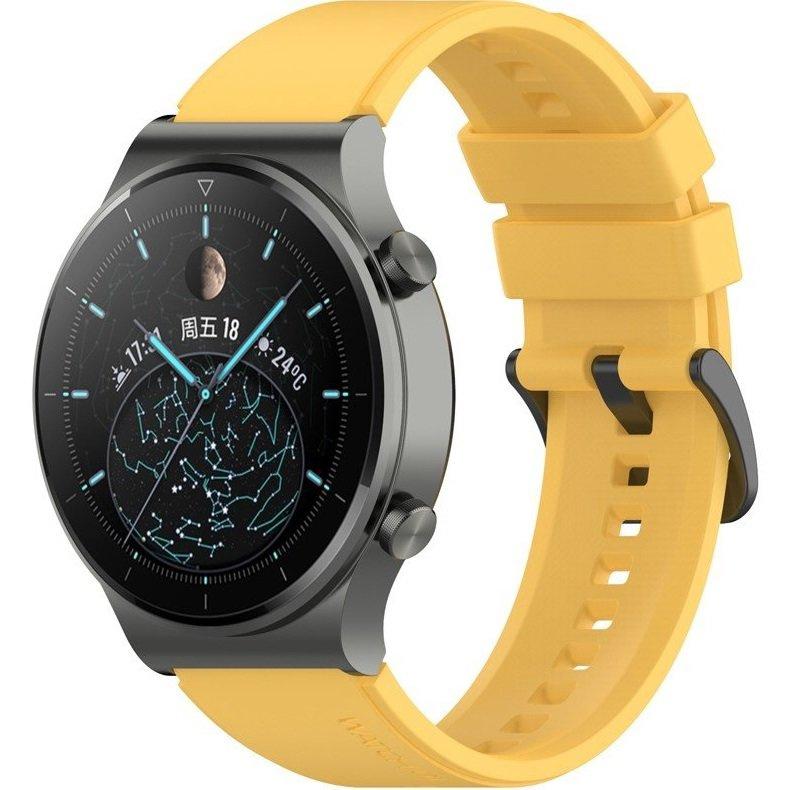 Silicone strap 22mm universal, yellow