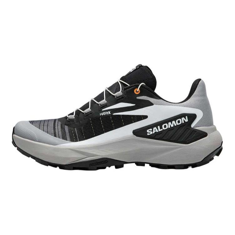SALOMON GENESIS Износостойкие, Дышащие, Поддерживающие, Легкие Кроссовки для трейлраннинга с низким верхом Мужские Черно-серые Кроссовки 478076
