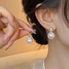 Elegant Zircon Pearl French Retro Luxury Earrings 2025