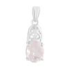 Silver Pendant with Rose Quartz 1.27ct (2124276)