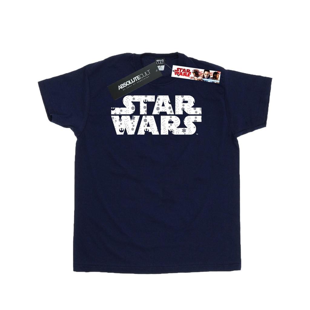 Star Wars Mens Christmas Logo T-Shirt
