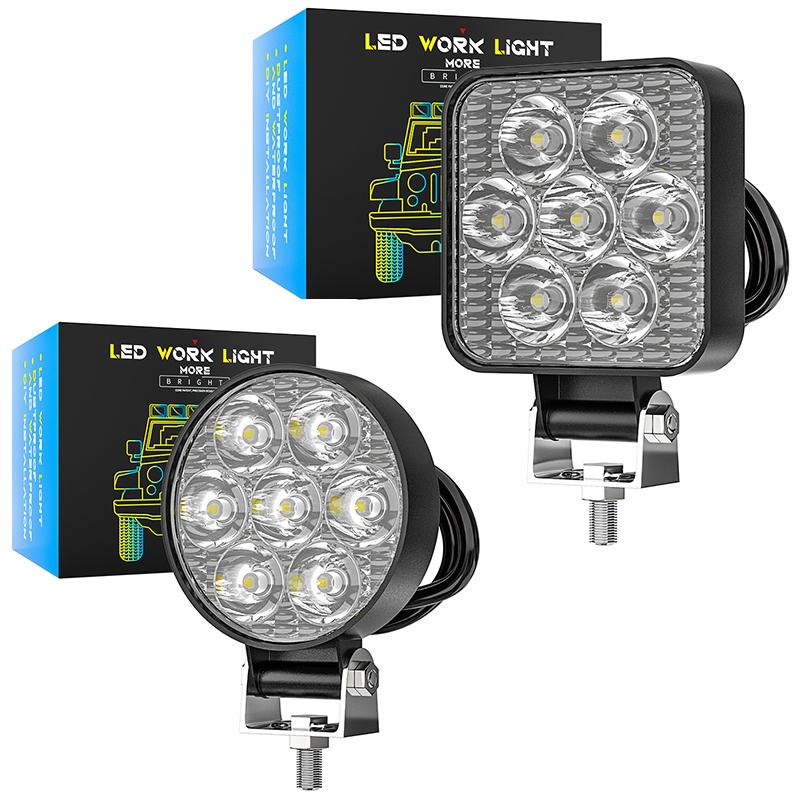 9-30V 2.5 " Work Light Mini 7LED Cross Country Marine Jeep Truck Spotlight Fog Lamp 6000K Spot Lamp Outdoor Off Road Light