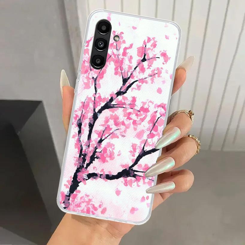 Чехол для телефона 'Цветущая вишня' для Samsung Galaxy A16 A26 A36 A56 A15 A25 A35 A55 A14 A24 A34 A54 A13 A23 A33 A53 A05S A04S A03S