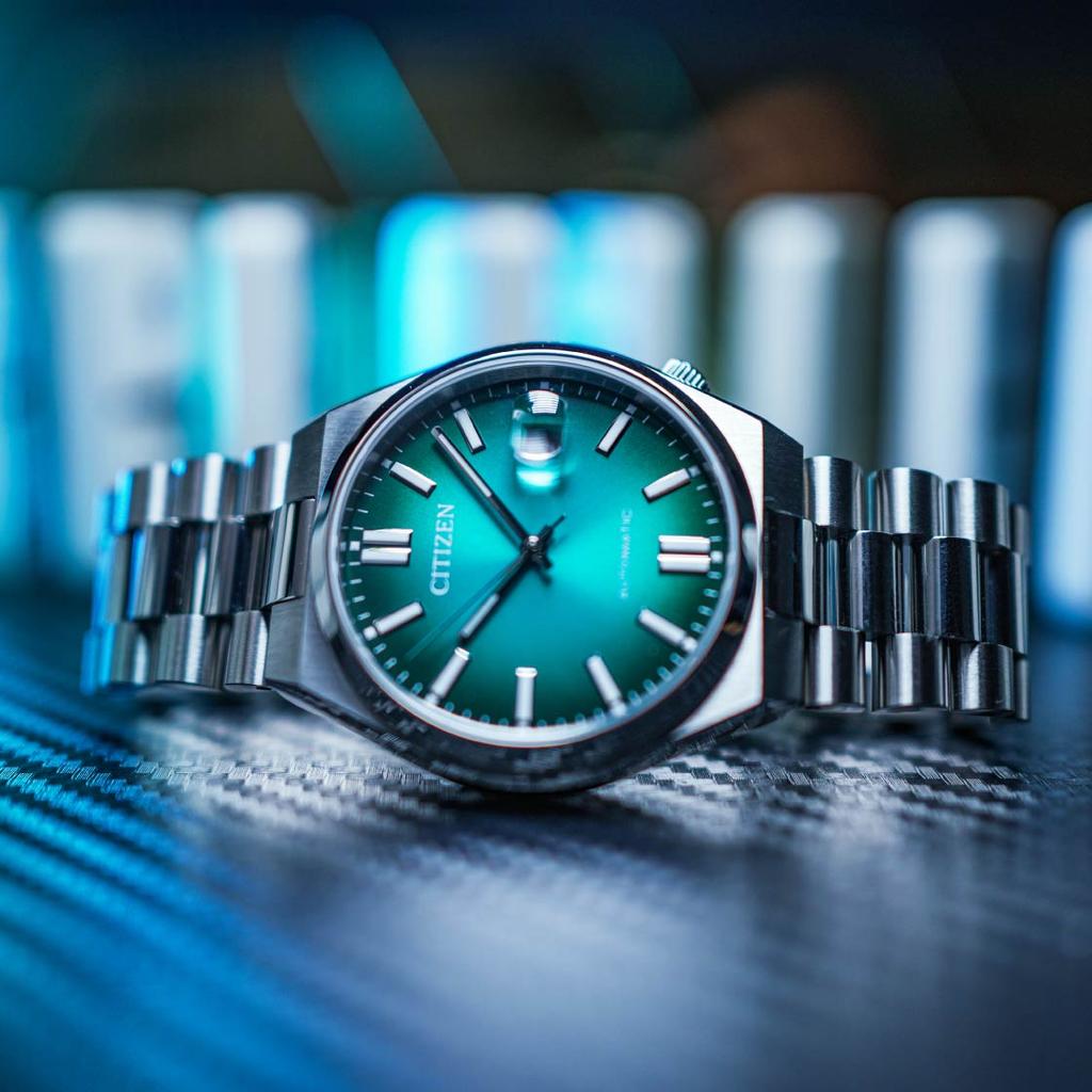 Citizen Часы TSUYOSA NJ0151-88X из нержавеющей стали с синим циферблатом и сапфировым стеклом