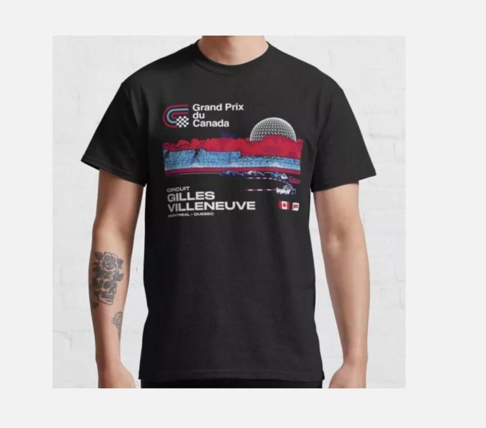 HOT!! Canadian Grand Prix Montreal Canada Racing Retro T-Shirt, Size -5XL Unisex T-Shirt