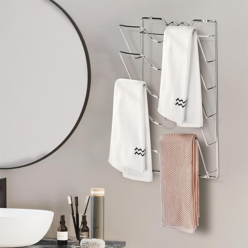 1 держатель для крышки из нержавеющей стали - Настенный держатель для кастрюль с крючками - Многофункциональный держатель для хранения с монтажными принадлежностями