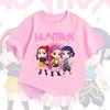 K-pop Demon Hunters Printed Children T-shirt Summer Girls Boys Fashion Casual Kawaii Short Sleeve Kids T-shirt
