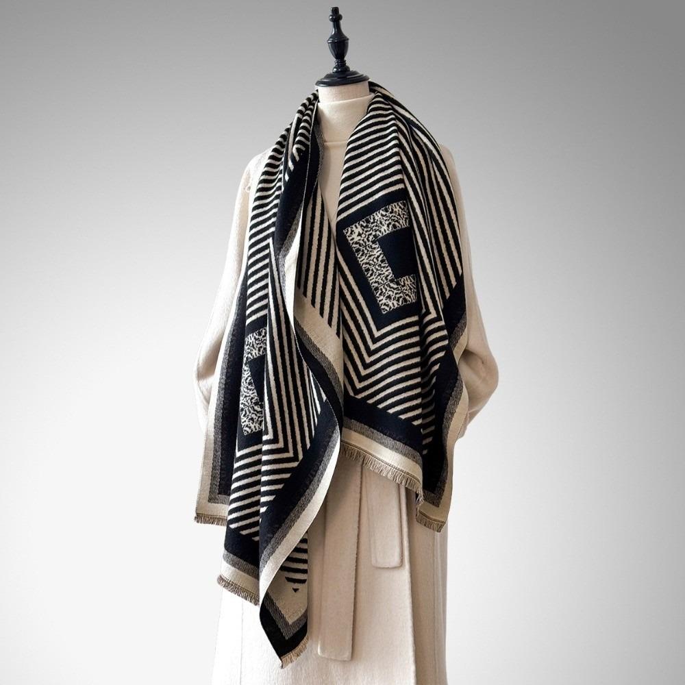 Warm Imitation Cashmere Scarf Luxury Women's Winter Shawl Elegant Pashmina Blanket Winter