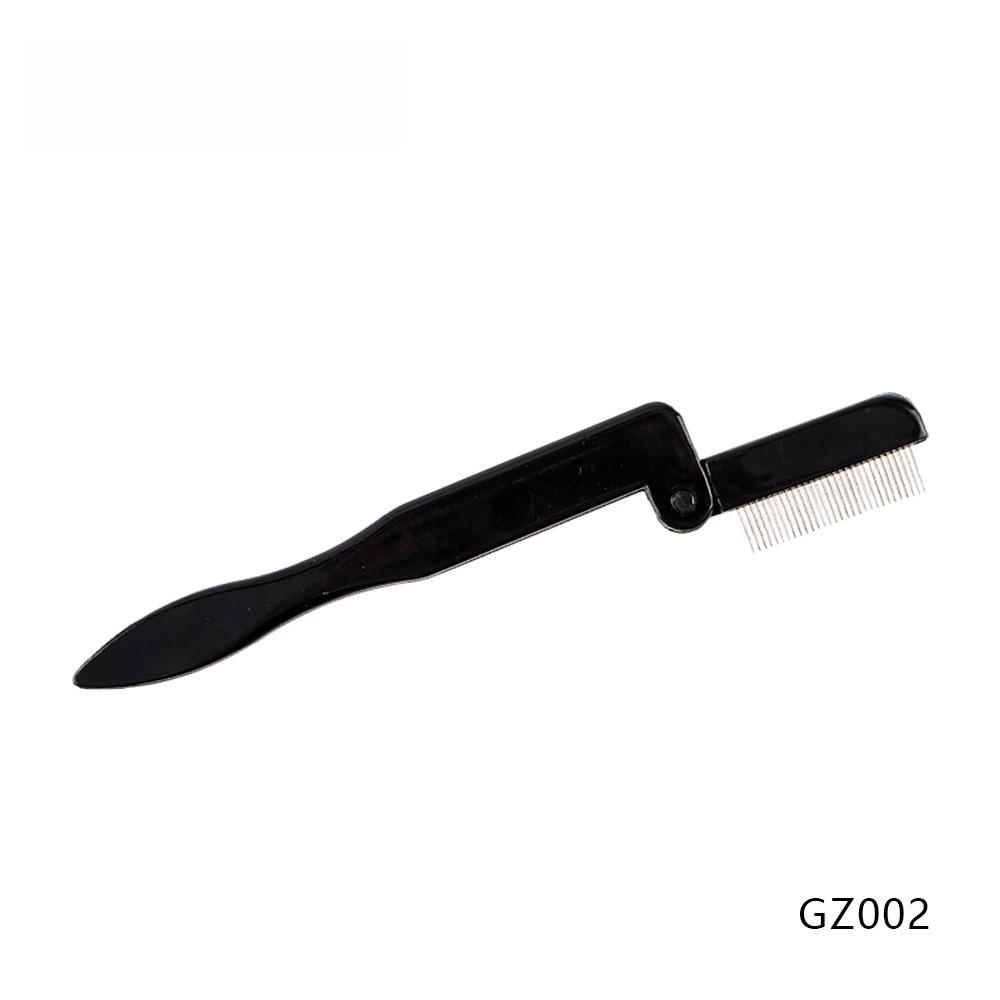 Расческа для бровей и ресниц 8 в 1 из нержавеющей стали с переносной пластиковой ручкой