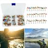 30Pcs Jig Spinner Bait Kit Sharp Hook Design Mini Size Portable Rotating Spinner Fishing Lures Topwater Lures