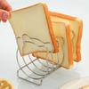 Yousheng Bear-Shaped Toast Rack Stainless Steel 6-Slice Bread Holder for Air Fryer Oven Steamer Cute Even Heating Kitchen Accessories