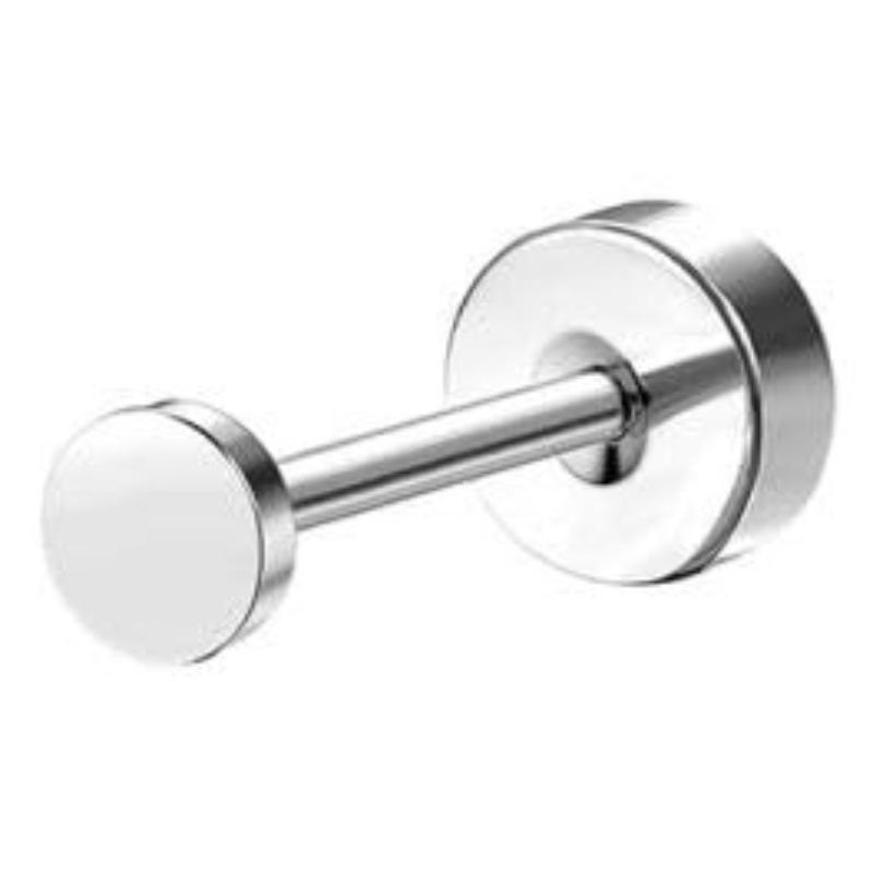 Серьги Bobisty 1 шт. для чувствительных ушей, серьги из хирургической нержавеющей стали для женщин, изящные серьги-гвоздики с плоской застежкой для хряща уха.