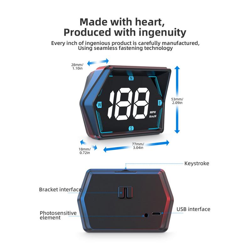 Проектор на лобовое стекло Спидометр Автомобильный спидометр Проектор на лобовое стекло GPS-система Цифровой Hud Проектор на лобовое стекло