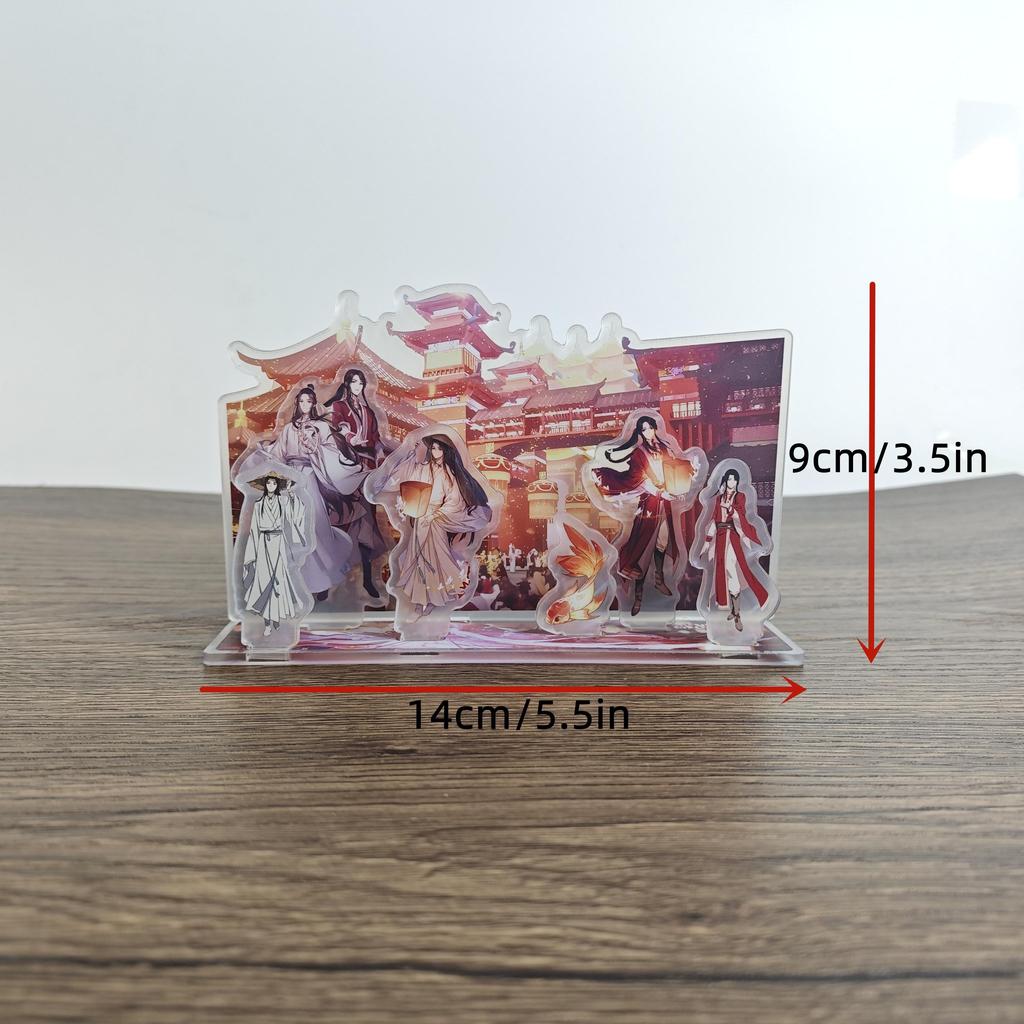 Аниме Heaven Должностные лица Благословение акриловая подставка Фигурка Мо Дао Зу Ши Модель Пластина Декор стола Игрушка