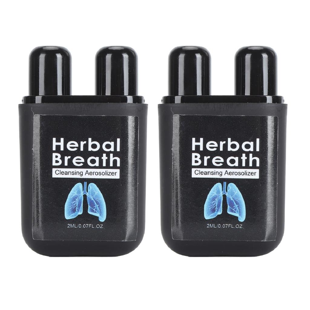 2pcs 2ml Nasal Relief Inhaler Reduce Congestion Improve Breathing Herbal Nose Inhaler for Health Care