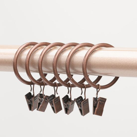 10 шт. прочные металлические зажимы для штор, простые в использовании, плавные, компактные, несущие кольца для штор