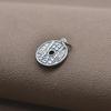 S925 Sterling Silver Mountain Ghost Coin Pendant for DIY Jewelry: Bracelets, Necklaces, Keychains