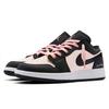 Jordan Air Jordan 1 Износостойкие Низкие Винтажные Баскетбольные Кроссовки Женские Черно-Розовые DC0774-101(Команда973-)