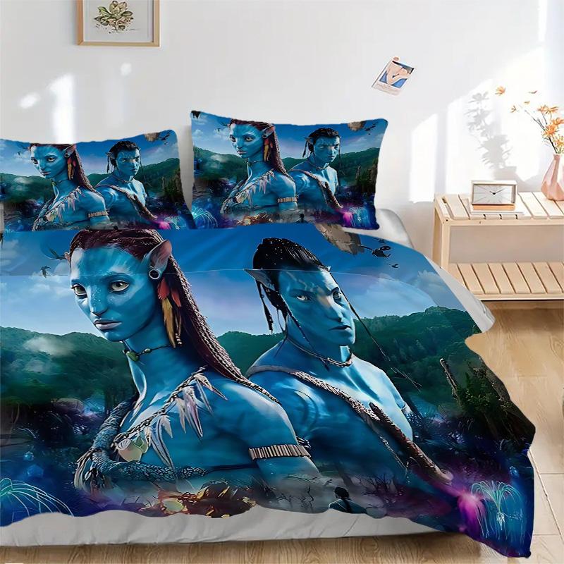 Avatar World Adventure Print 3Pcs Bedding Setduvet Cover With 2 Bedropillowcase Home Birthday Gift