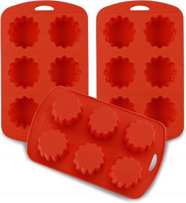 Silicone Muffin Cupcake Mold, Set of 3 Molds, 18 Cupcakes