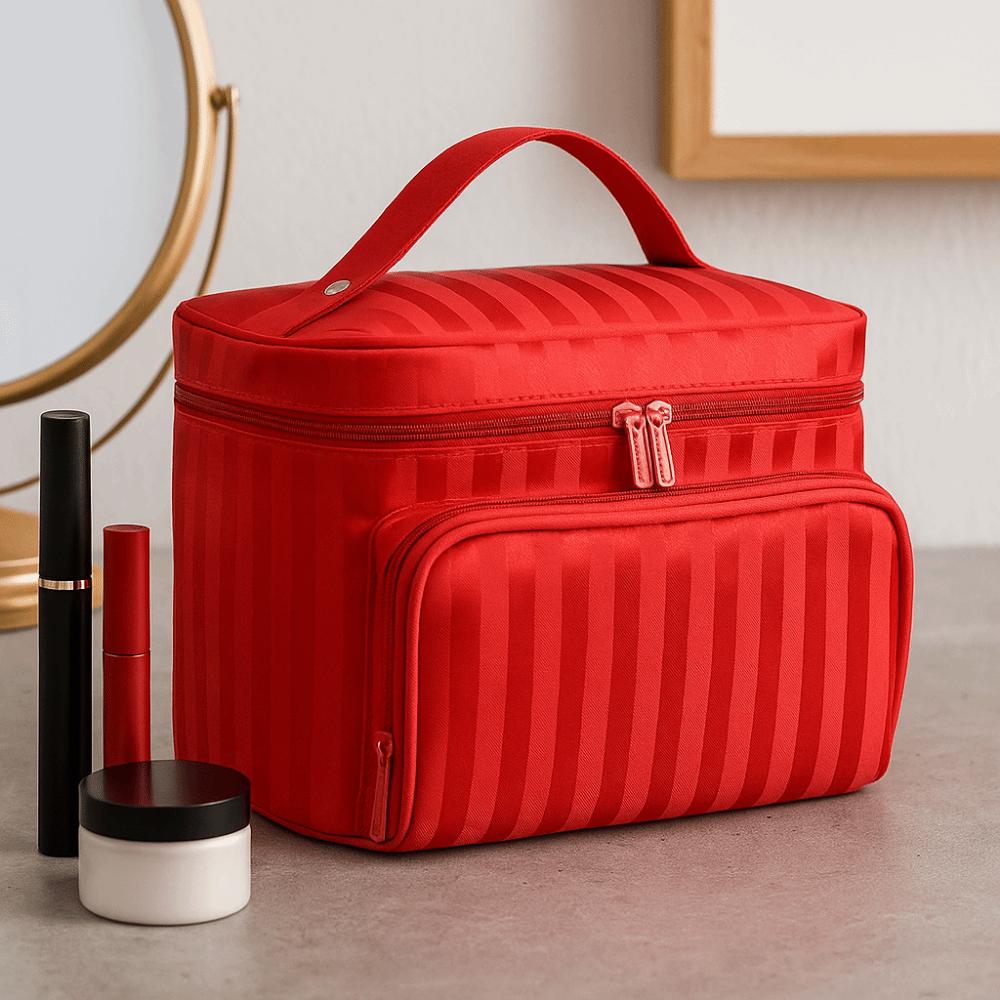 Large Capacity Makeup Bag Hand-held Toiletry Bag Portable Travel Organizer Women