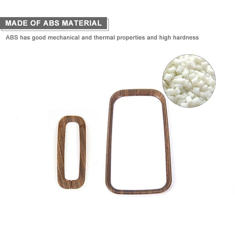 ABS автомобильная отделка шестерен, декоративная наклейка, подходит для Jeep Wrangler JK 2011-2017, аксессуары для интерьера