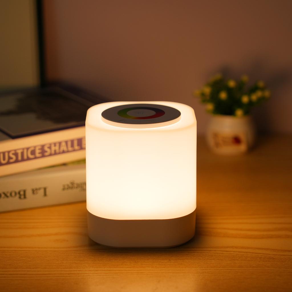 Colorful Night Light Warm White Light RGB Color Changing Lights Small Touch Lamps Dimmable Table