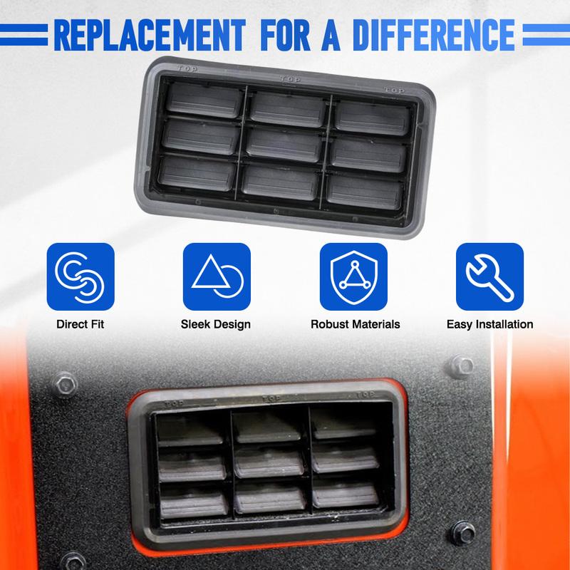 Rear Tailgate Air Vent Grille Outlet Net Grill for Jeep Wrangler JK 2010 2011 2012 2013 2014 2015-2018 05058636AD 55394330AB