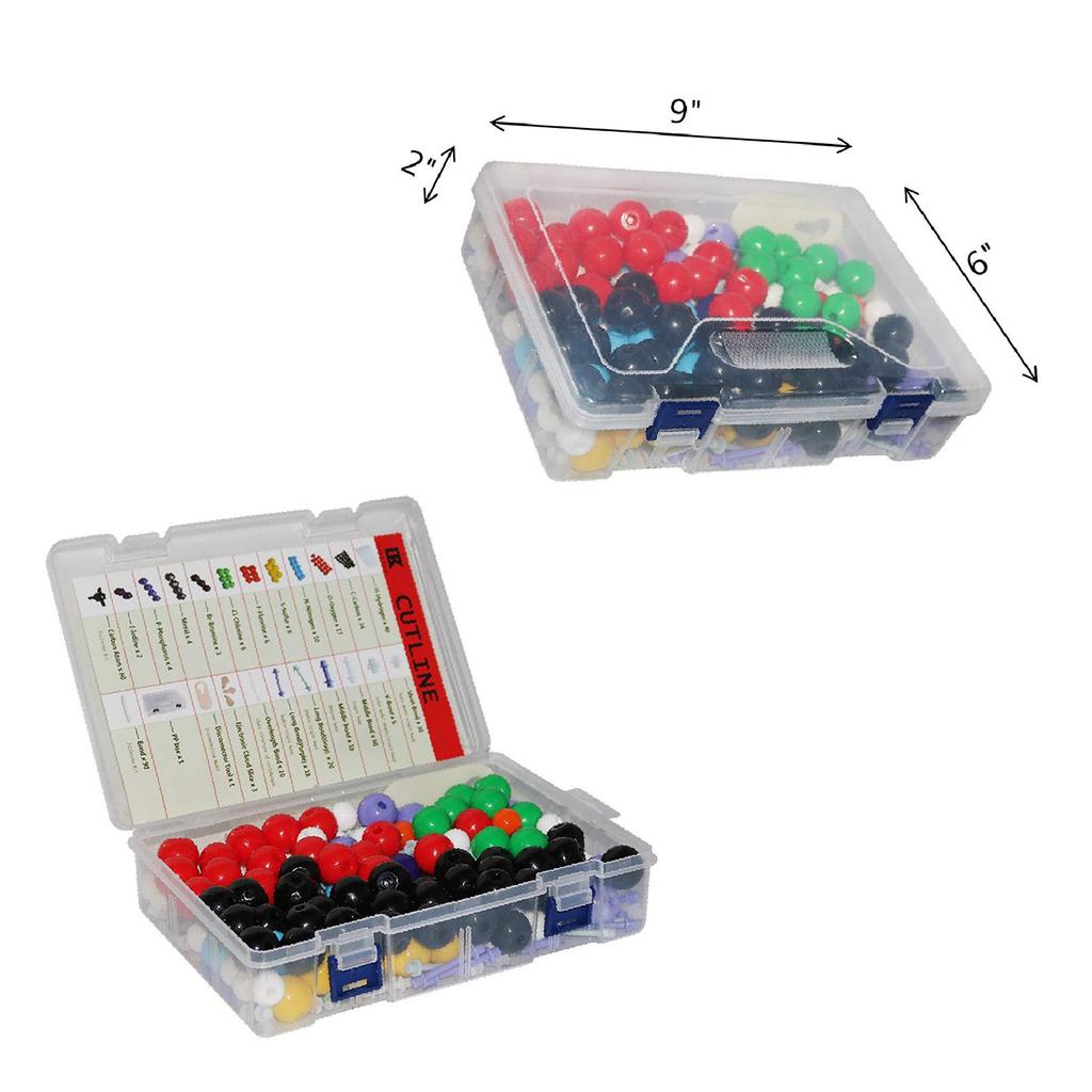 LINKTOR Organic and Inorganic Chemistry Molecular Structure Model Set with Electron Cloud Models for Student and Experiments 444-Piece Teaching,