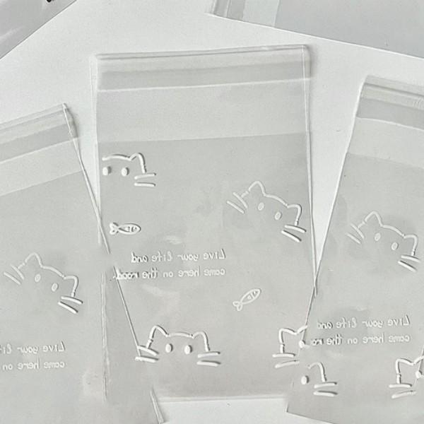 50 шт., полиэтиленовый пакет Opp, самоклеящиеся прозрачные пластиковые пакеты, бусины, упаковка для хранения ювелирных изделий, подарочная сумка, маленький держатель для карт