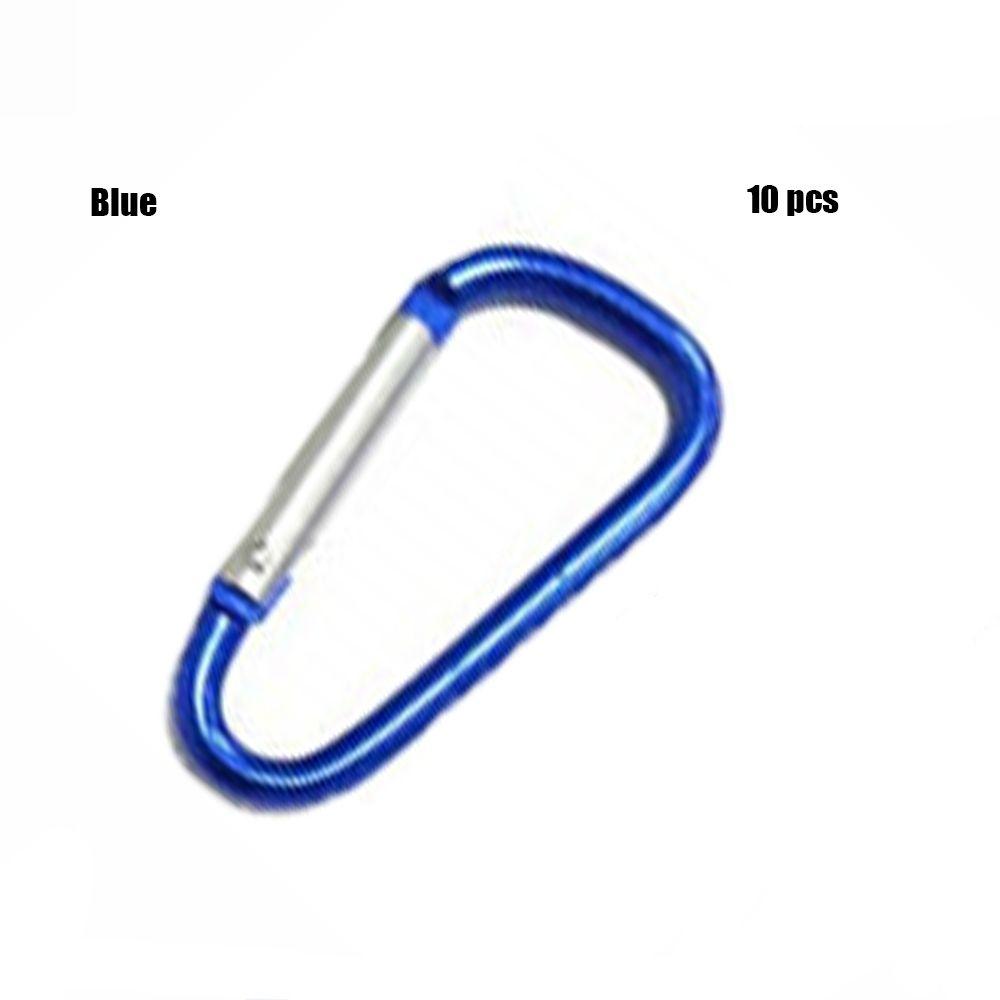 7-colors Aluminium Safety Camping Hiking Hook Buckle Keychain Climbing Buckles Alloy Carabiner
