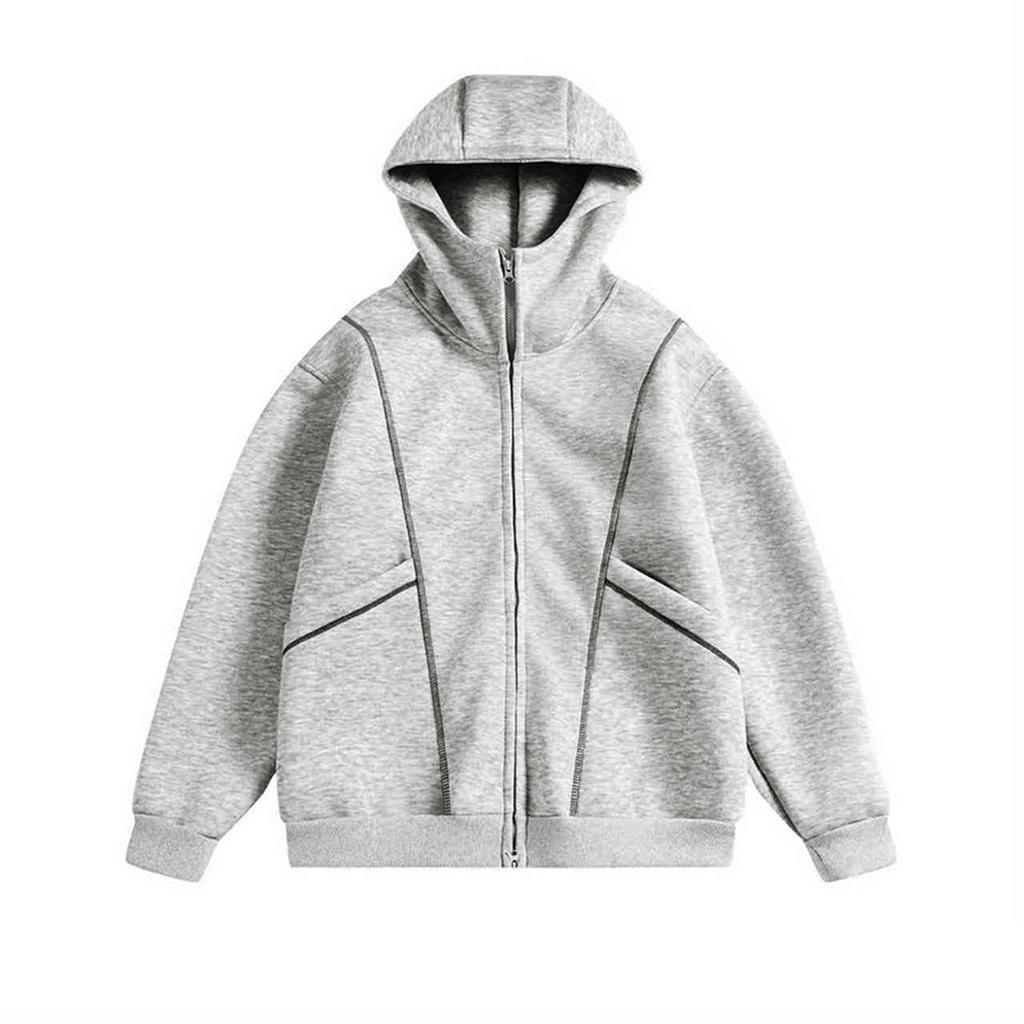 Мужской кардиган на молнии с капюшоном American High Street Blockbuster — это текстурированное худи с капюшоном.