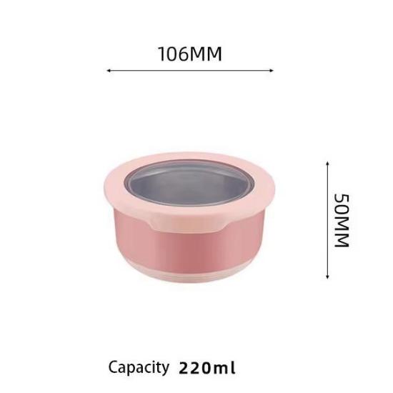 Коробка для хранения свежих продуктов из нержавеющей стали, герметичная миска для еды, не допускающая ожогов, с крышкой, кухонная герметичная миска для еды, коробка для хранения свежих продуктов