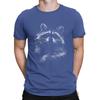 Cute T Shirts Unisex Pure Cotton Vintage T-Shirts Round Neck Raccoon Mammal Tees Short Sleeve Tops New Arrival