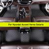 Car Floor Mats For Hyundai Accent Verna Solaris Auto Carpets Foot Coche Accessorie