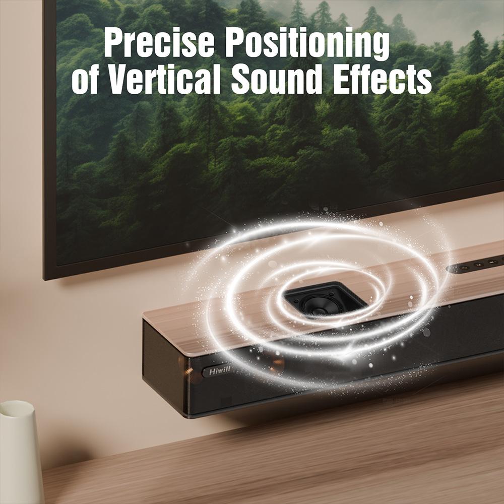 Hiwill A502 5.2.2 Channel Soundbar, Dual Built-in Subwoofers, Dolby Atmos, 450W Peak Power