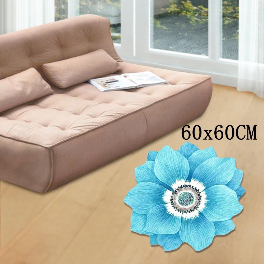 Peony Flower Carpet Pastoral Blanket Baby Crawl Door Gasket Living Room Tea Table Bedside