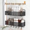 LIEI Punch-Free Wall-Mounted Grid Storage Shelf