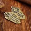 Imitation Brass To Make Old Ping An Eight Trigram Five Token Key Retro Style Keychain Pendant