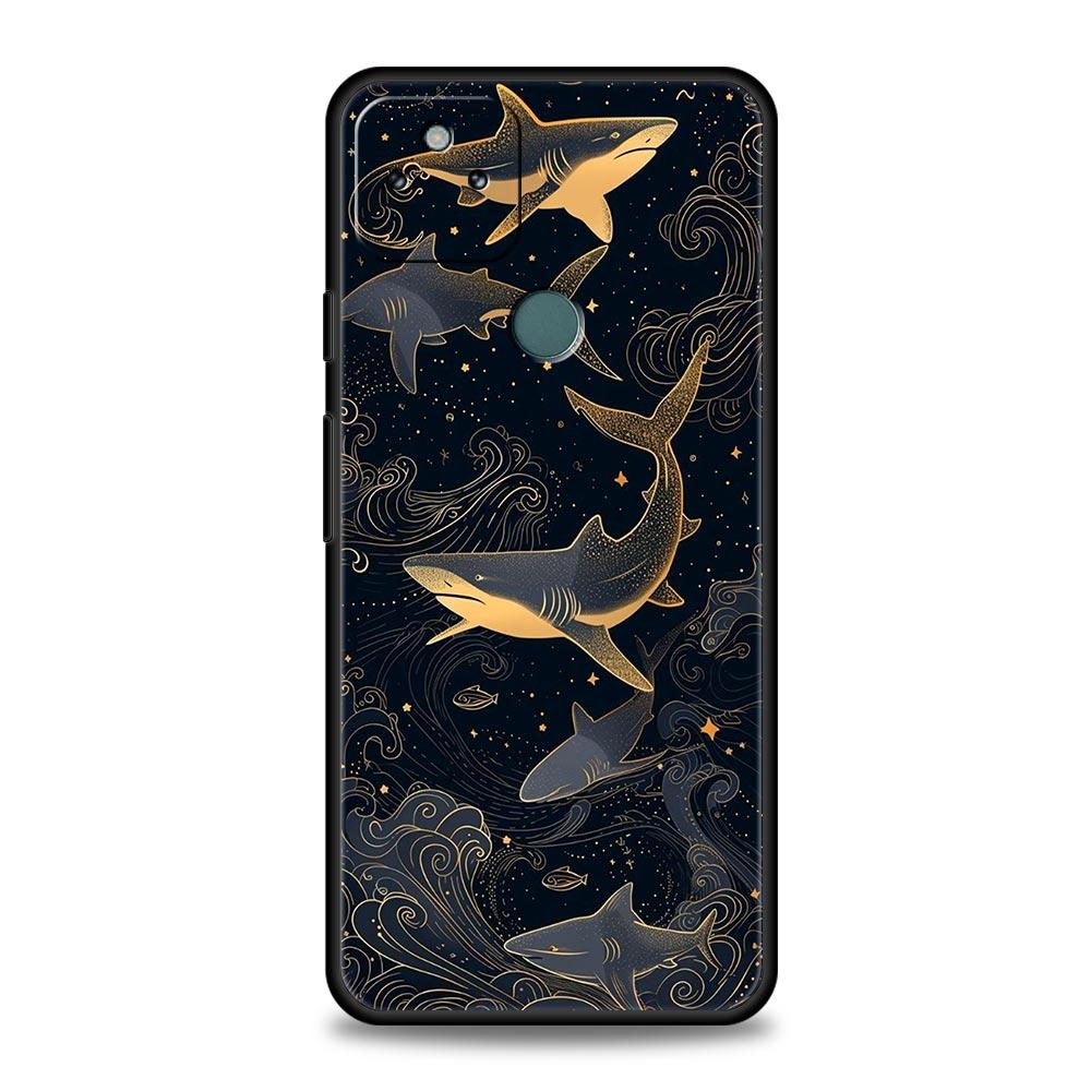 Чехол для телефона с рисунком Акулы на море для Google Pixel 10 9 8 7 6 9A 8A 7A 6A Pro Ударопрочный Мягкий ТПУ 9 Pro XL Чехол Сумка