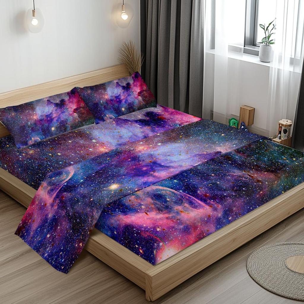 Богемный розовый узор Простыня Набор из четырех предметов Постельное белье Спальня Общежитие Постельная принадлежность Декор