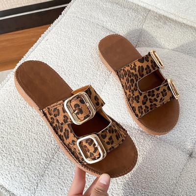 Женские летние шлепанцы, сандалии на плоской подошве с пряжкой, новые трендовые женские пляжные туфли, повседневные шлепанцы, женские шлепанцы с открытой пяткой, Mujer