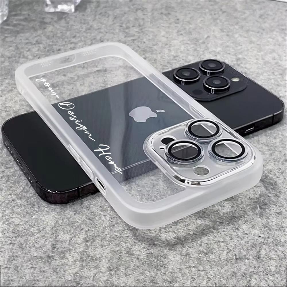 Customized Name Bumper Clear Phone Case For VIVO Vivo Y38 5G Y36 4G Y35 Y33T Y31 Y30 Y28s Y27s Y22s Y21T Y21s Y20s G Y20i 2021 Y20 Y19s Y18s Y17s