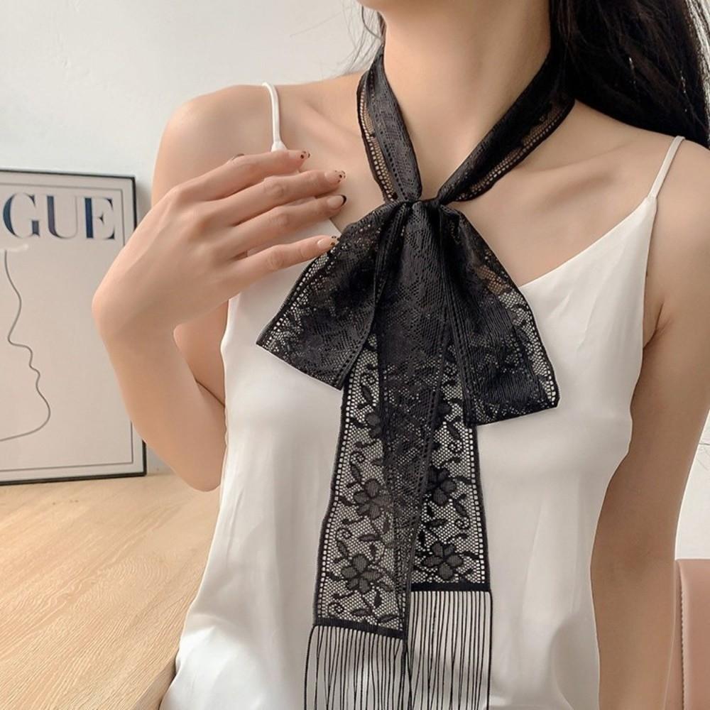 Soft Evening Party Scarves Thin Lace Neck Strap Elegant Neckerchief  Dress Decoration